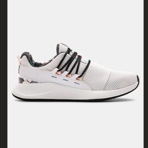 women's under amour charged breathe print sportstyle shoes, new, size 11